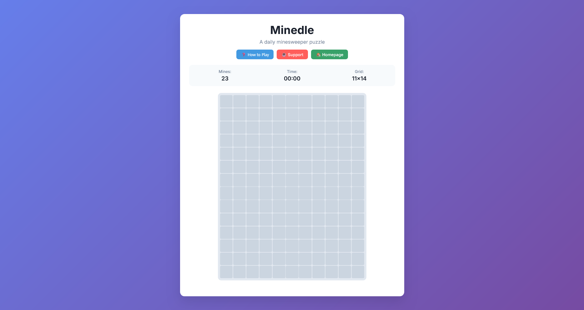 minedle.obsoletedev.com site, a project by ObsoleteDev